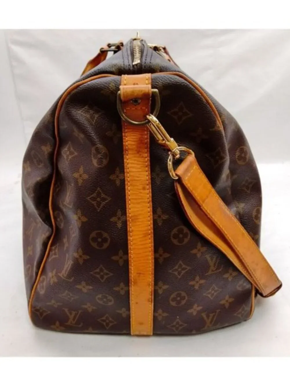 LOUIS VUITTON KEEPALL 60 BANDOULIERE TRAVEL BAG MONOGRAM